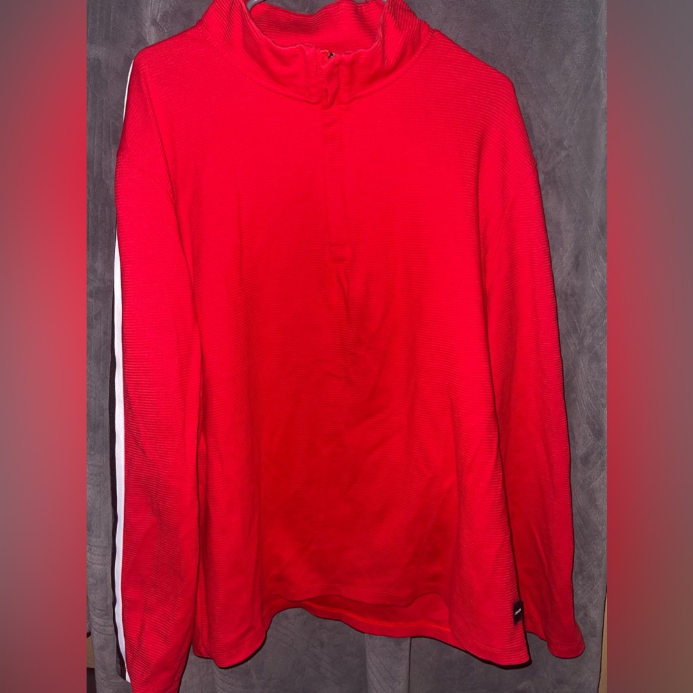 Calvin Klein Liquid Touch 1/4 Zip Jacket Red Men’s 2XL